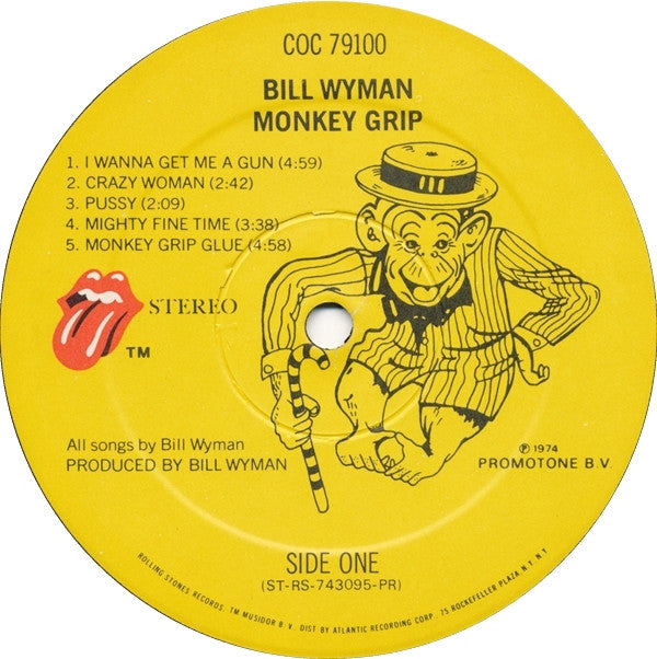 Bill Wyman : Monkey Grip (LP, Album, PR )