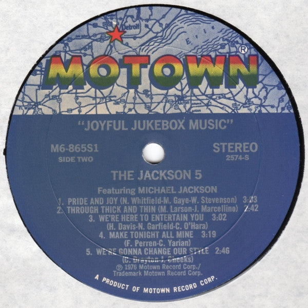 The Jackson 5 Featuring Michael Jackson : Joyful Jukebox Music (LP, Album, Comp)