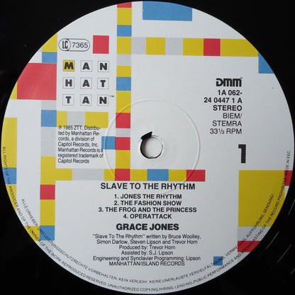 Grace Jones : Slave To The Rhythm (LP, Album)