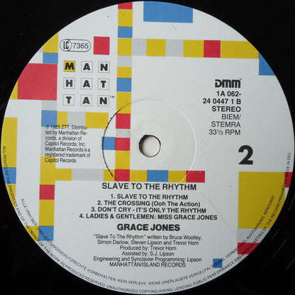 Grace Jones : Slave To The Rhythm (LP, Album)