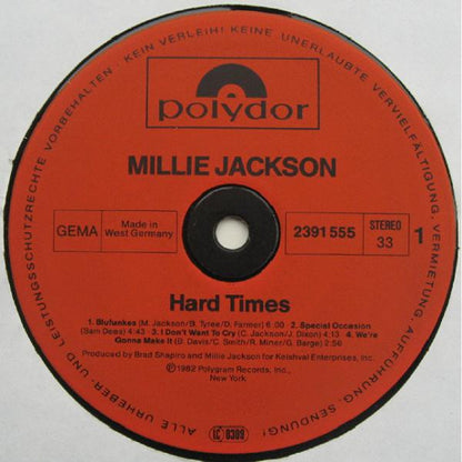 Millie Jackson : Hard Times (LP, Album)