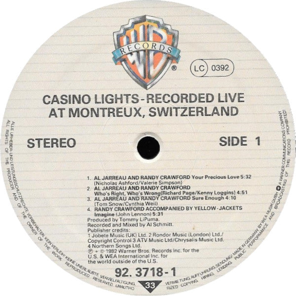 Various : Casino Lights (LP, Album)