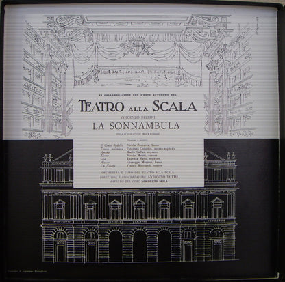 Vincenzo Bellini - Maria Callas - Nicola Monti - Nicola Zaccaria - Fiorenza Cossotto - Eugenia Ratti - Giuseppe Morresi - Orchestra Del Teatro Alla Scala E Coro Del Teatro Alla Scala, Antonino Votto, Norberto Mola : La Sonnambula (3xLP, RE + Box)