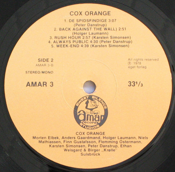 Cox Orange : Cox Orange (LP, Album)