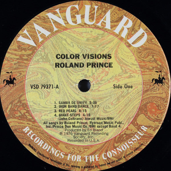 Roland Prince : Color Visions (LP, Album)