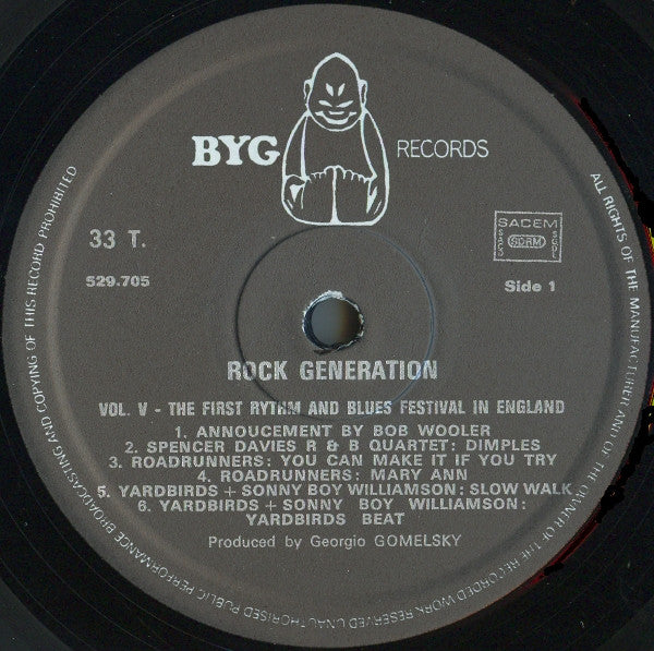 Various : Rock Generation Vol. 5 - The First Rhythm & Blues Festival In England (LP)