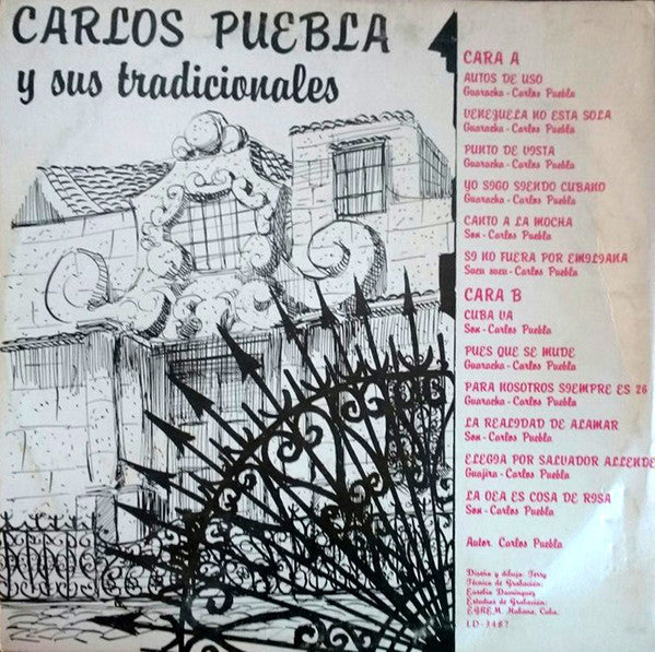 Carlos Puebla Y Los Tradicionales : Carlos Puebla Y Sus Tradicionales (LP, Album, Blu)