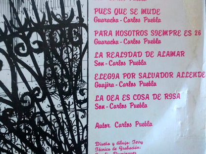 Carlos Puebla Y Los Tradicionales : Carlos Puebla Y Sus Tradicionales (LP, Album, Blu)