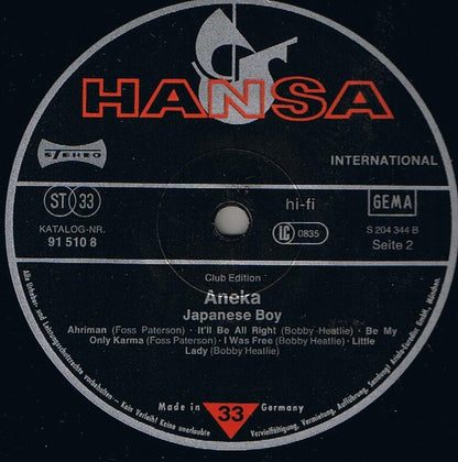 Aneka : Japanese Boy (LP, Album, Club)