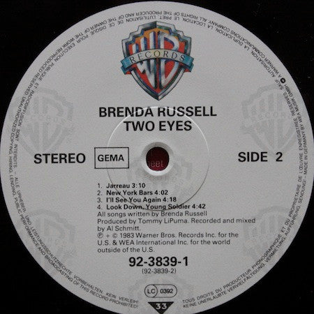 Brenda Russell (2) : Two Eyes (LP, Album)