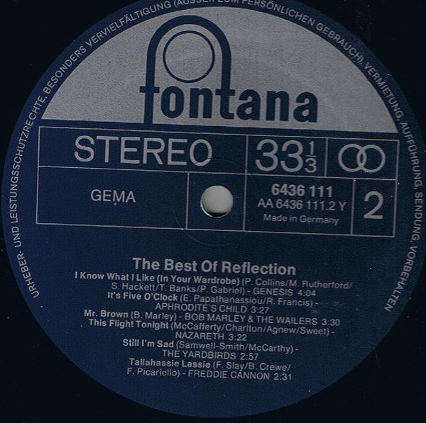 Various : The Best Of Reflection (LP, Comp)