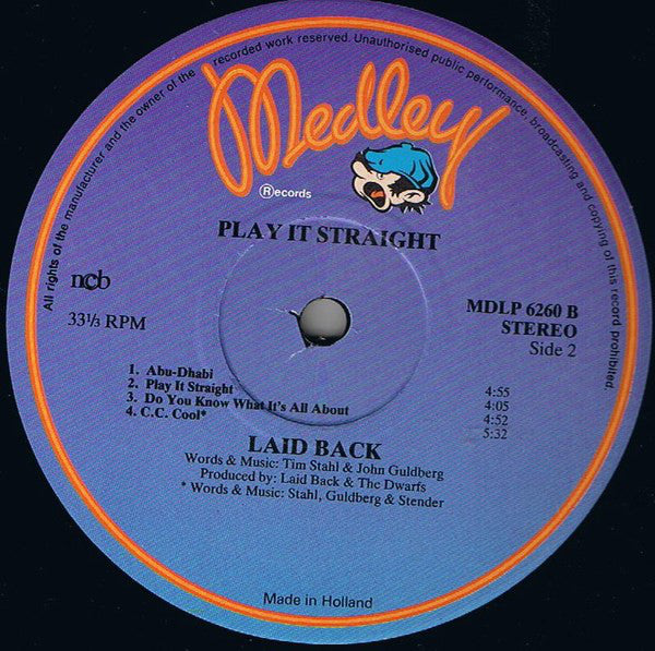 Laid Back : Play It Straight (LP, Album)