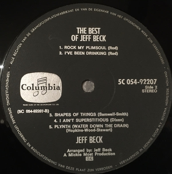 Jeff Beck : The Best Of Jeff Beck (LP, Comp)