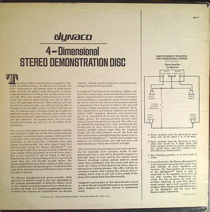 Various : 4-Dimensional Stereo Demonstration Disc (LP, Album, Quad)