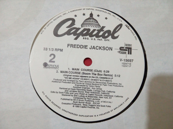 Freddie Jackson : Main Course (12", Single)