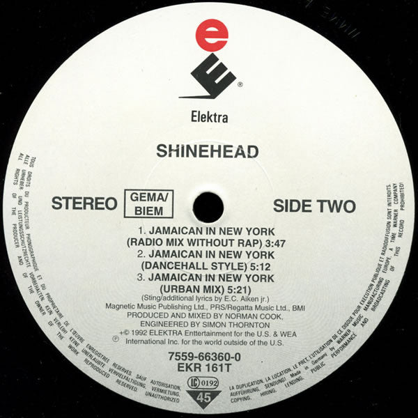 Shinehead : Jamaican In New York (12", Single)