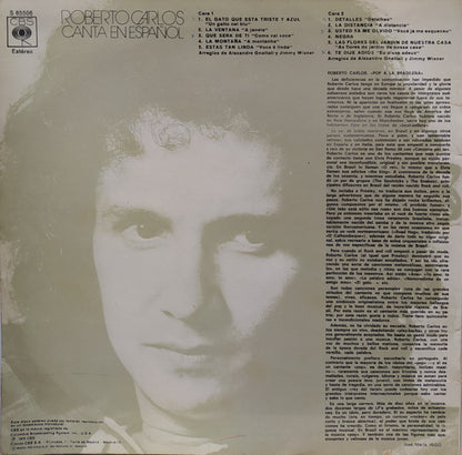 Roberto Carlos : Canta En Español - El Gato Que Esta Triste Y Azul (LP, Comp)