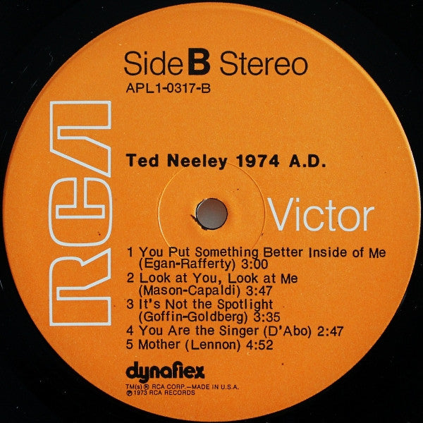 Ted Neeley : 1974 A.D. (LP, Album, Ind)