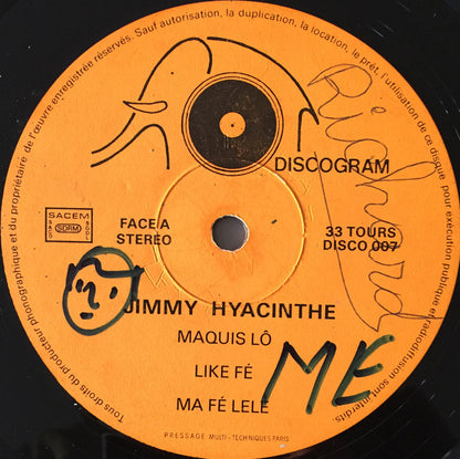 Jimmy Hyacinthe : Jimmy Hyacinthe (LP, Album)