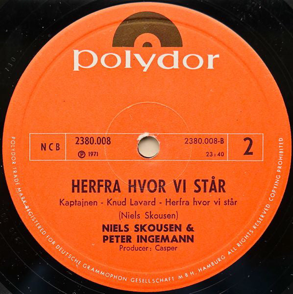 Skousen & Ingemann : Herfra Hvor Vi Står (LP, Album)