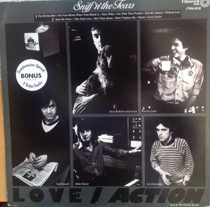 Sniff 'n' the Tears : Love / Action (LP, Album, S/Edition)