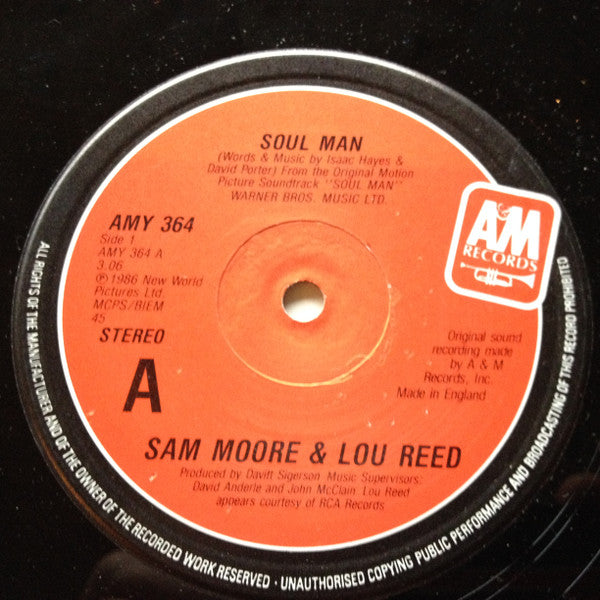 Sam Moore & Lou Reed : Soul Man (12")