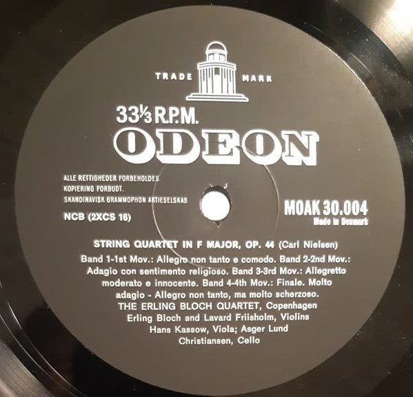 Carl Nielsen, Blæserkvintetten Af 1932, Erling Bloch Quartet : Kvintet For Blæseinstrumenter, Op. 43 / Strygekvartet I F-Dur, Op. 44 (LP)