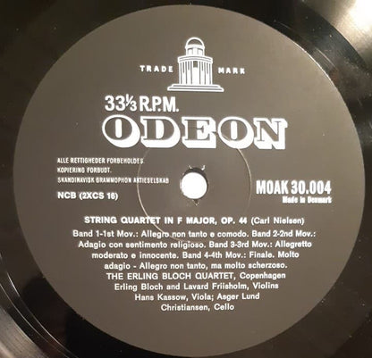 Carl Nielsen, Blæserkvintetten Af 1932, Erling Bloch Quartet : Kvintet For Blæseinstrumenter, Op. 43 / Strygekvartet I F-Dur, Op. 44 (LP)