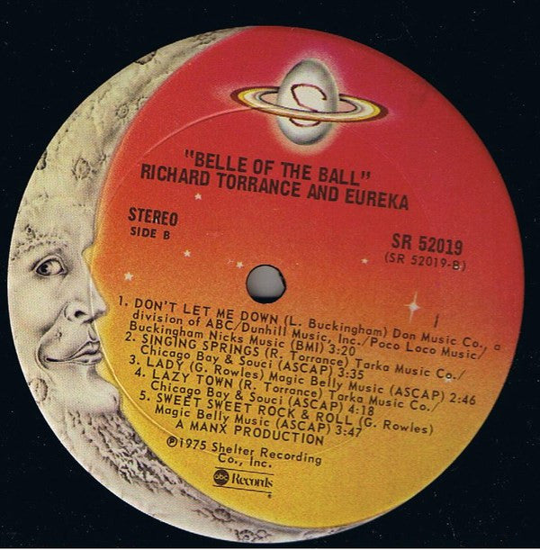 Richard Torrance And Eureka (5) : Belle Of The Ball (LP, Album, RE, San)