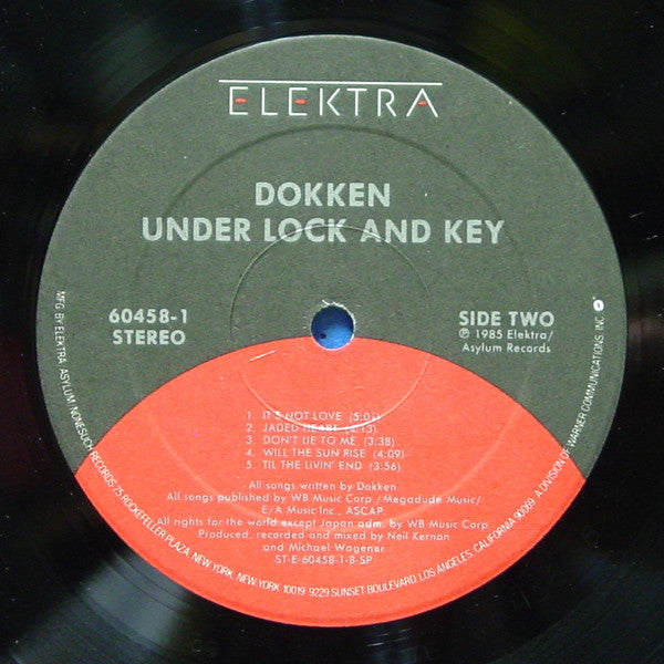 Dokken : Under Lock And Key (LP, Album, SP )