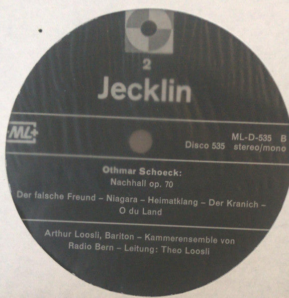 Othmar Schoeck, Arthur Loosli, Kammerensemble Von Radio Bern : Nachhall Op. 70 (LP)