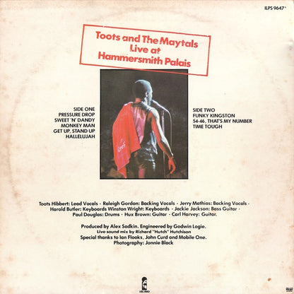 Toots & The Maytals : Live (LP, Album)