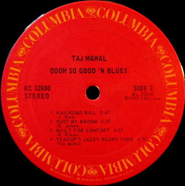 Taj Mahal : Oooh So Good 'N Blues (LP, Album, Pit)