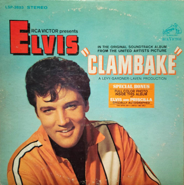 Elvis Presley : Clambake (Original Soundtrack Album) (LP, Album)