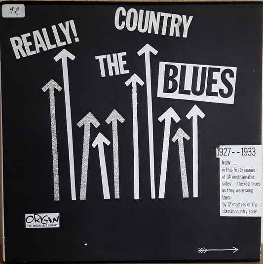 Various : Really! The Country Blues 1927-1933 (LP, Comp, RE)