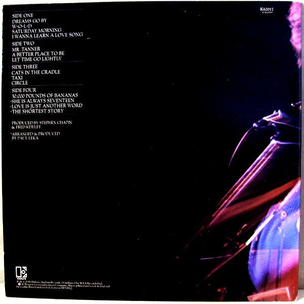 Harry Chapin : Greatest Stories - Live (2xLP, Gat)