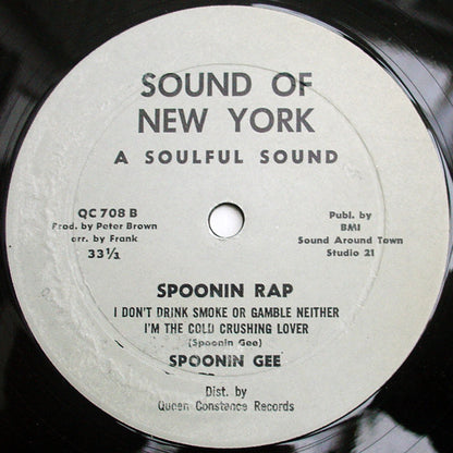 Spoonie Gee : Spoonin Rap (12", Gra)