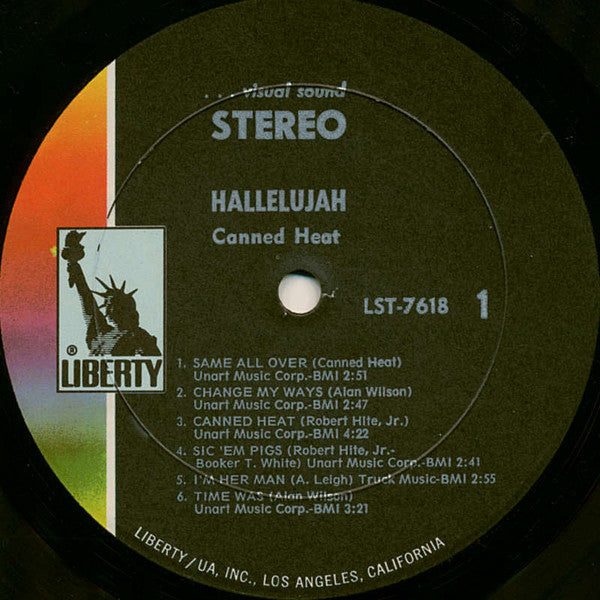 Canned Heat : Hallelujah (LP, Album, All)