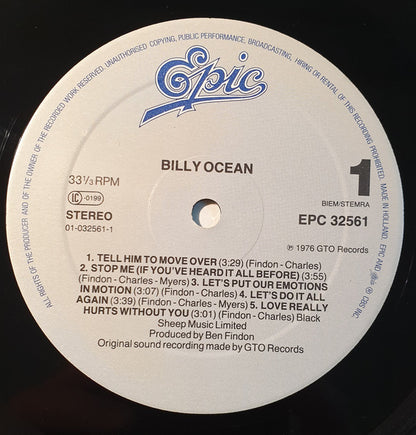 Billy Ocean : Billy Ocean (LP, Album, RE)