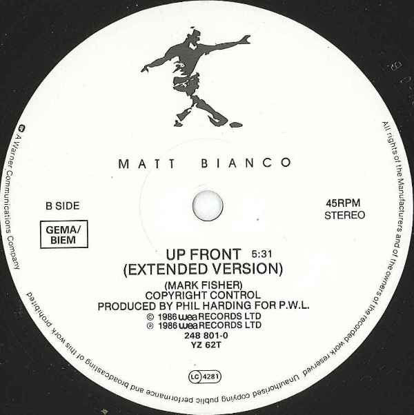 Matt Bianco : Just Can't Stand It (12")