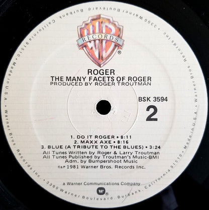 Roger Troutman : The Many Facets Of Roger (LP, Album, All)