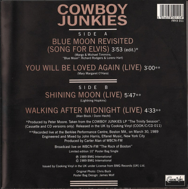 Cowboy Junkies : Blue Moon Revisited (Song For Elvis) (10", Ltd)