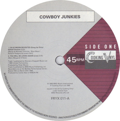 Cowboy Junkies : Blue Moon Revisited (Song For Elvis) (10", Ltd)