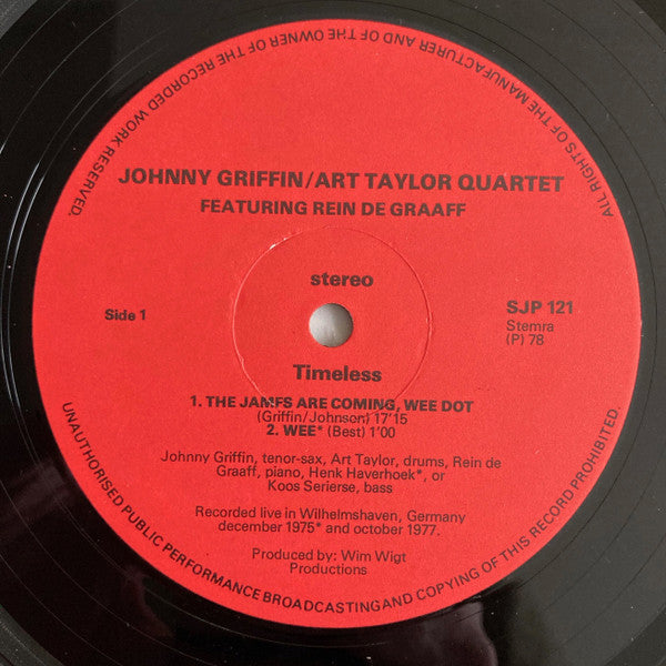 Johnny Griffin/Art Taylor Quartet : The Jamfs Are Coming! (LP, Album)