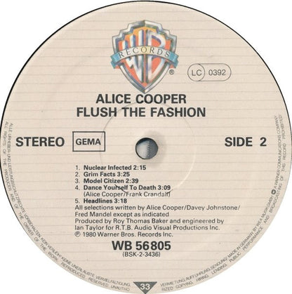 Alice Cooper (2) : Flush The Fashion (LP, Album)