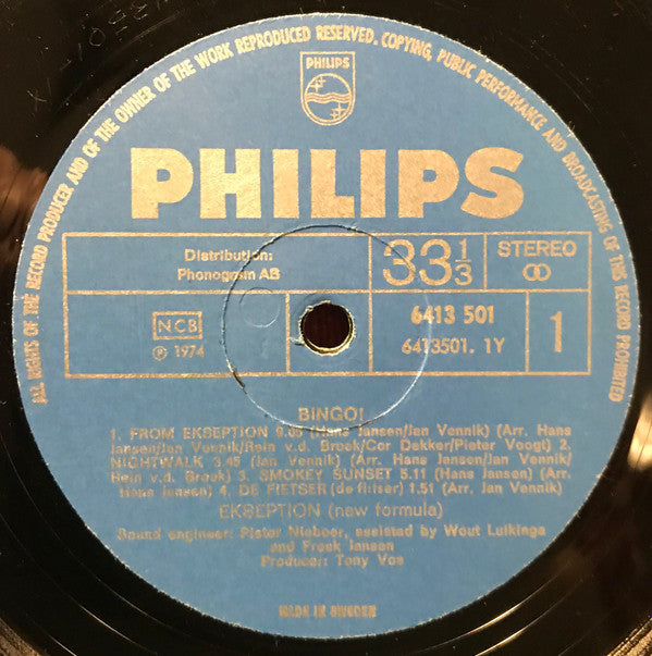 Ekseption : Bingo (LP, Album)
