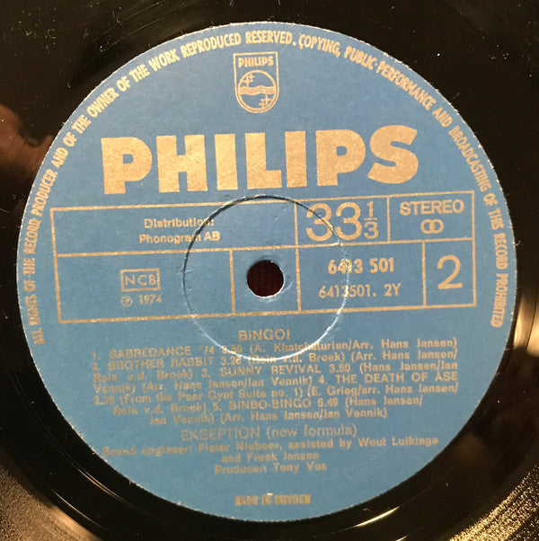Ekseption : Bingo (LP, Album)