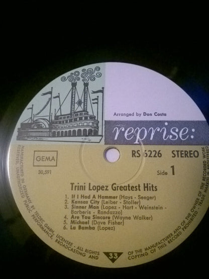 Trini Lopez : Greatest Hits (LP, Comp)