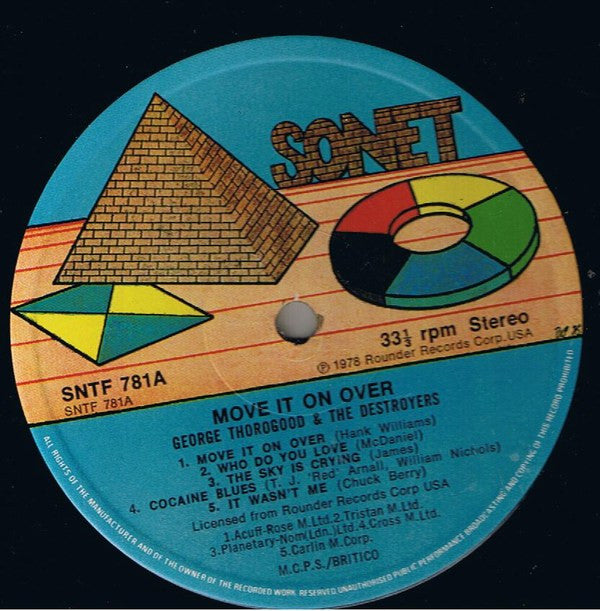 George Thorogood & The Destroyers : Move It On Over (LP, Album, Tra)