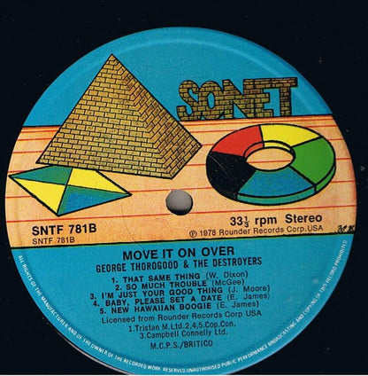 George Thorogood & The Destroyers : Move It On Over (LP, Album, Tra)